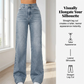 ✨🔥Damenjeans mit hoher Taille und geradem Bein👖