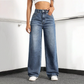 ✨🔥Damenjeans mit hoher Taille und geradem Bein👖