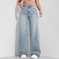 ✨🔥Damenjeans mit hoher Taille und geradem Bein👖
