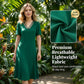 👗Elegantes Damen V-Ausschnitt Mesh-Kleid