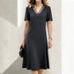 👗Elegantes Damen V-Ausschnitt Mesh-Kleid