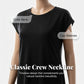 Lässiges Kurzarm-T-Shirt-Kleid für Damen