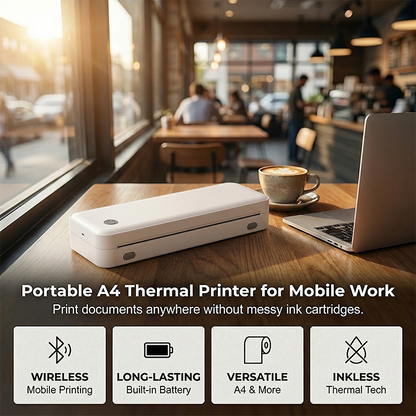 Tragbarer A4-Thermodrucker