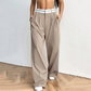 🔥Designer-Modell! Damen weite Anzughose – mit farbigem Kontrastgürtel | Leichter, fließender Stoff | Tragbar das ganze Jahr über ✨
