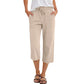 🔥Solange der Vorrat reicht 55 % Rabatt!🎉Baumwoll-Leinen-7/8-Hose für Damen – luftig & vielseitig👖☀️