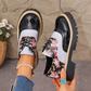 🌺Damen-Brogues mit Blumenmuster und Plateau-Sohle