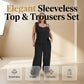 💃 Eleganter, ärmelloser Jumpsuit – 50% RABATT – weites Bein streckt, Taillennaht schmeichelt. Perfekt. 🦋