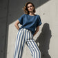Zweiteiliges Lounge-Set für Damen im schicken Bohemian-Stil