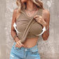 🎀Geripptes Tanktop mit integriertem BH für Frauen🌸ideal für Alltag, Freizeit und Sommer🌊