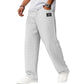 👖Lässige, locker sitzende Hose aus Strick mit schlichtem Karomuster und verstellbarem Bund