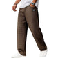 👖Lässige, locker sitzende Hose aus Strick mit schlichtem Karomuster und verstellbarem Bund