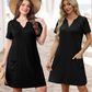 👗Neu eingetroffen❣️Lässiges, locker sitzendes Kurzarmkleid für Damen