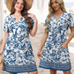 👗Neu eingetroffen❣️Lässiges, locker sitzendes Kurzarmkleid für Damen