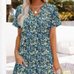 👗Neu eingetroffen❣️Lässiges, locker sitzendes Kurzarmkleid für Damen