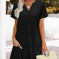 👗Neu eingetroffen❣️Lässiges, locker sitzendes Kurzarmkleid für Damen