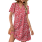 👗Neu eingetroffen❣️Lässiges, locker sitzendes Kurzarmkleid für Damen