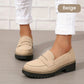 ⏳Begrenzte Zeit 50% Rabatt💥Bequeme Damen-Slip-On-Loafers mit Blockabsatz