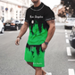 👕 JETZT 55% RABATT! 🔥 Herren-Set aus grafisch bedrucktem T-Shirt und Shorts – Weicher Stoff, auffälliges Design & perfekt für Sommertage ☀️