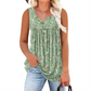 👚 55% RABATT! 🌸 Ärmelloses Top mit Print & Knöpfen für Damen – Leichter Stoff, Lässiger Look & Perfekt Für Warme Tage ☀️