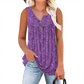 👚 55% RABATT! 🌸 Ärmelloses Top mit Print & Knöpfen für Damen – Leichter Stoff, Lässiger Look & Perfekt Für Warme Tage ☀️