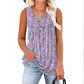 👚 55% RABATT! 🌸 Ärmelloses Top mit Print & Knöpfen für Damen – Leichter Stoff, Lässiger Look & Perfekt Für Warme Tage ☀️