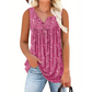 👚 55% RABATT! 🌸 Ärmelloses Top mit Print & Knöpfen für Damen – Leichter Stoff, Lässiger Look & Perfekt Für Warme Tage ☀️