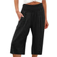 【S–3XL】🍂Leichte Damen-Crop-Hose mit elastischem Bund
