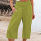 【S–3XL】🍂Leichte Damen-Crop-Hose mit elastischem Bund