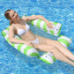 Aufblasbarer Liegestuhl mit Streifenmuster für den Pool