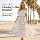 Boho-Off-Shoulder-Maxikleid mit Schlitz – lässig & feminin für den Alltag🌊☀️