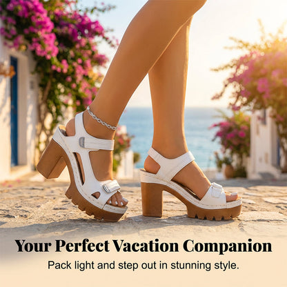 👡 50% RABATT! ☀️ Plateausandalen für Frauen – Voll Verstellbar, Antirutsch & Wolkenweicher Komfort Für Perfekte Sommertage 💃