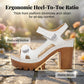 👡 50% RABATT! ☀️ Plateausandalen für Frauen – Voll Verstellbar, Antirutsch & Wolkenweicher Komfort Für Perfekte Sommertage 💃
