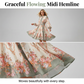 🌸 Zeitlose Eleganz – Romantisches Minikleid mit Blumenmuster und hohem Ausschnitt🌷