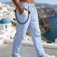 💥✨Zeitlich begrenztes Sonderangebot: 50 % Rabatt🌞 Boho-Chic-Hose aus Leinenmischung mit Kordelzug 🌊