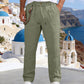 💥✨Zeitlich begrenztes Sonderangebot: 50 % Rabatt🌞 Boho-Chic-Hose aus Leinenmischung mit Kordelzug 🌊