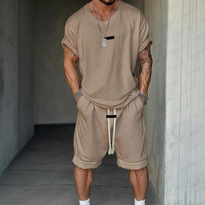 🔥Solange der Vorrat reicht 52 % Rabatt!🎉Herren Freizeit-Set – T-Shirt & Shorts – lässig & bequem👕🩳