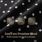 Langes Damenkleid mit V-Ausschnitt und Polka-Dots
