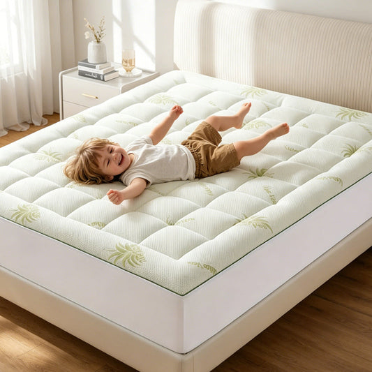🔥 LIMITIERT: -50% ⏰ Premium Quilted Mattress Topper 🛏️ mehr Komfort, mehr Weichheit & besserer Schlaf 💫
