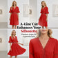 🌺Schickes Kleid mit V-Ausschnitt und Spitzenausschnitten