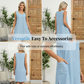 Ärmelloses Freizeitkleid für Damen mit Rundhalsausschnitt und Taschen