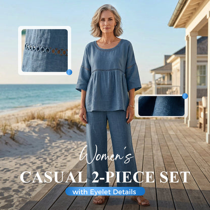 👕👖 2026 HEISSER VERKAUF – 55% RABATT! Figurbetontes Sommer-Chic-Set aus atmungsaktivem Stoff – Über 50K+ verkauft! 🥳