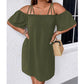 🔥HEISSER VERKAUF 50% RABATT!👗 Elegantes unifarbenes Minikleid für Damen