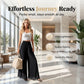 ✨ Schick & bequem: Fließende Chiffon-Hose mit weitem Bein für Damen – für jeden Anlass ✨