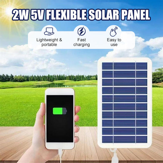 😍Zeitlich begrenzter Rabatt 50% 💥Flexibles Solarpanel mit 2W und 5V
