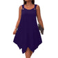 👗 LIMITED-TIME 55% RABATT! ✨ Ärmelloses Damenkleid – Asymmetrischer Saum, 7 Farben, A-Linie 🍂