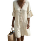 🔥Limited-time offer-Women's Summer V-Neck Jumpsuit with Bell Sleeves