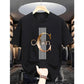 Herren-T-Shirt mit auffälligem Schriftzug-Print