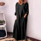 🔥 LIMITIERT: 50% RABATT ⏰ Lockeres Maxi-Kleid aus Baumwolle & Leinen 👗 atmungsaktiv & stilvoll natürlich ✨