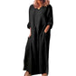 🔥 LIMITIERT: 50% RABATT ⏰ Lockeres Maxi-Kleid aus Baumwolle & Leinen 👗 atmungsaktiv & stilvoll natürlich ✨