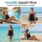 ✨ HALF PRICE OFFER 👙 Damen Tankini mit Blouson-Top & Shorts 💥 bequem, modern & ideal für Strand & Pool ☀️